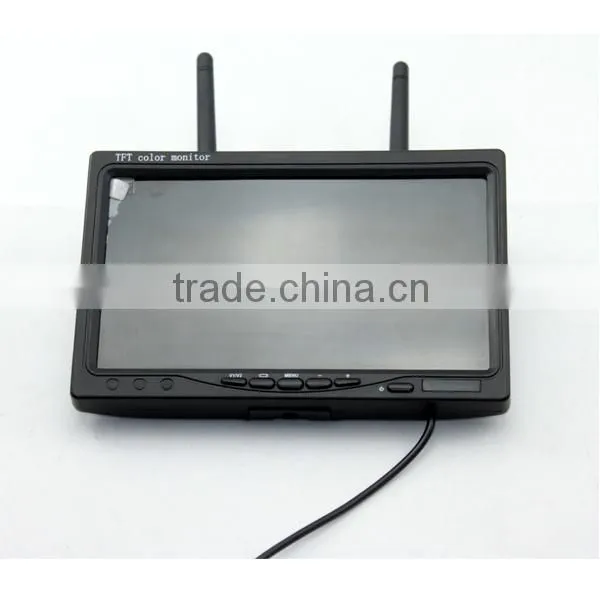 DW-7001-4 7inch digital signal wireless camera system with DVR recording, QUAD function, provide stable, confidential signal