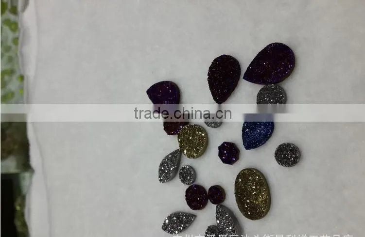 wholesale titanium natural agate druzy beads agate druzy beads druzy beads