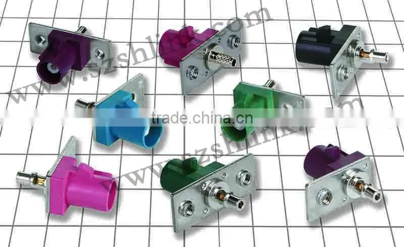 panel Fakra connector with threaded hole for car TV1