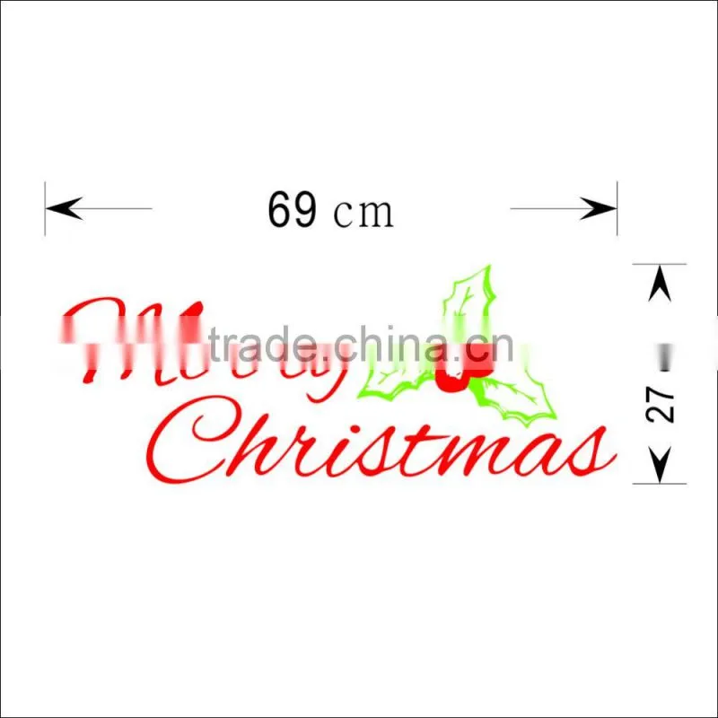 ALFOREVER Mix color merry christmas design sticker,christmas design decals