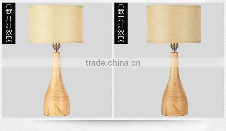 LED Wood table lamp LED Wood table Light JK-879-02 Modern Lighting Decorative Wood Base Bulb Table Lamp