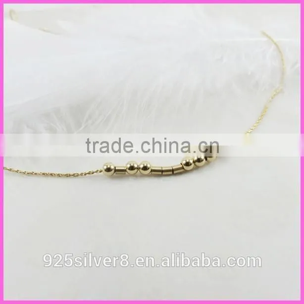 gold filled necklace Hidden Message Morse Code Love necklace set jewelry gold