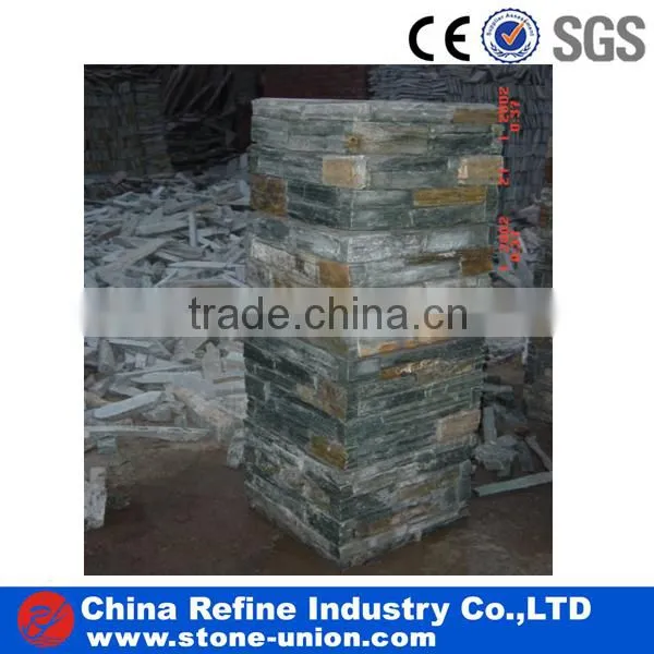 multi-color natural stone pillars tiles
