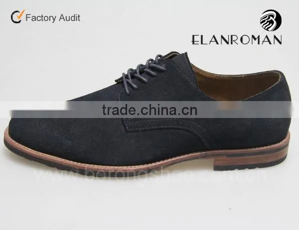 Britian classical rubber outsole suede upper men leather shoe