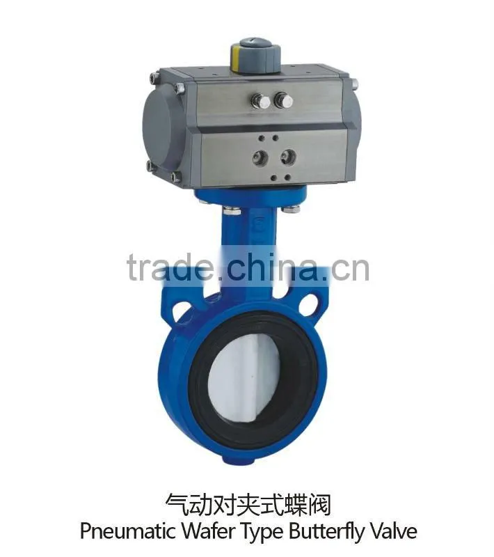stainless steel, wcb, wafer, flange pneumatic butterfly valve