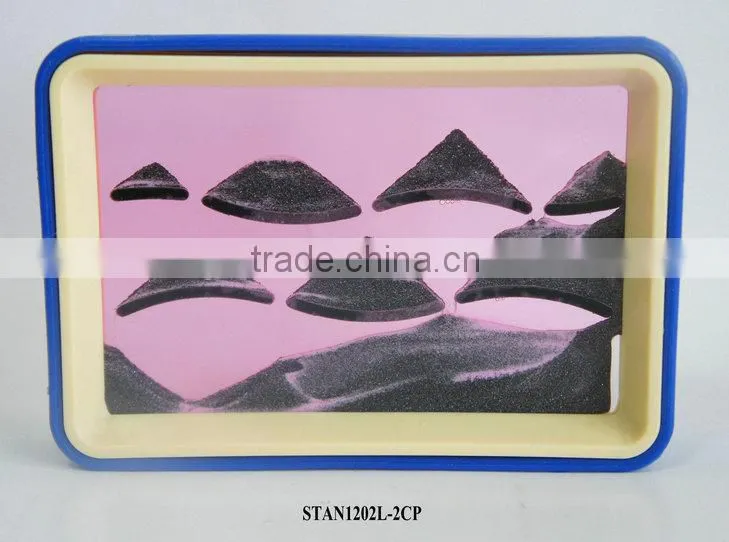 Two Colors Flowing Sand Art Scenery