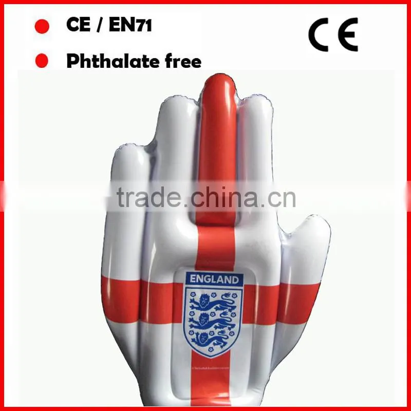 Cheer inflatable palm Red and white inflatable hands