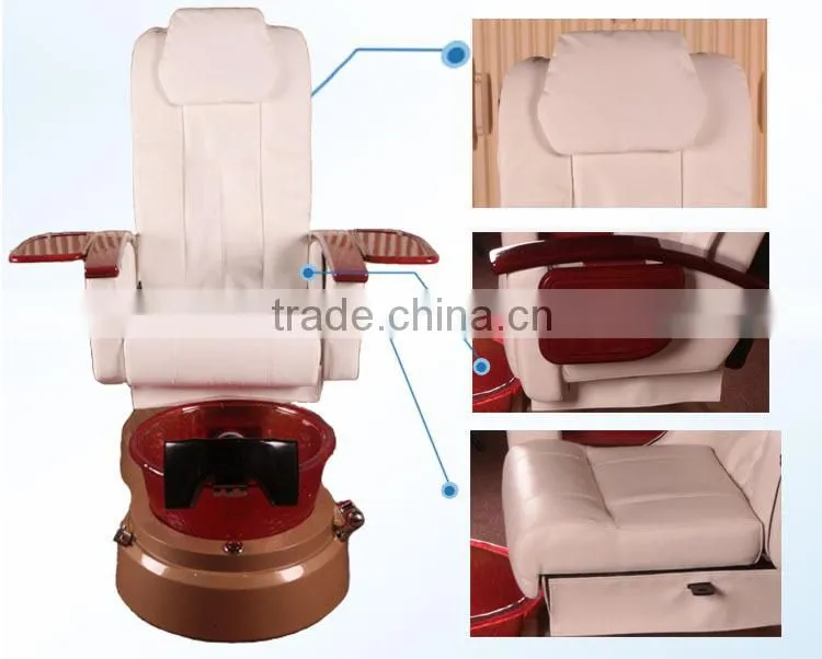 beauty salon FRP basin red chair