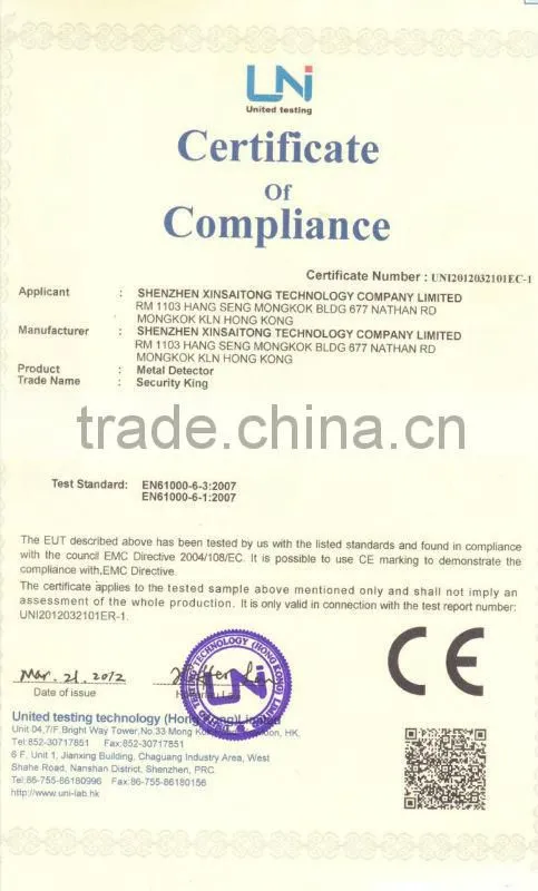 China walk through metal detector door , security archway gates products with alarm