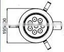with reflector led downlight 8*3W