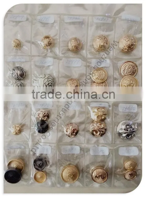Factory wholesale metal shank buttons for coat