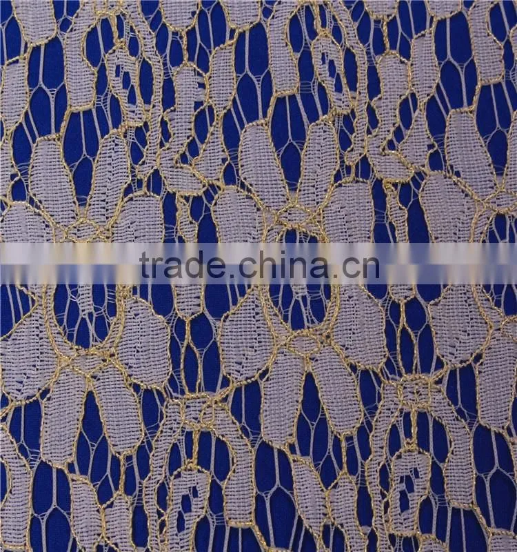 Indian gold george cord lace fabric