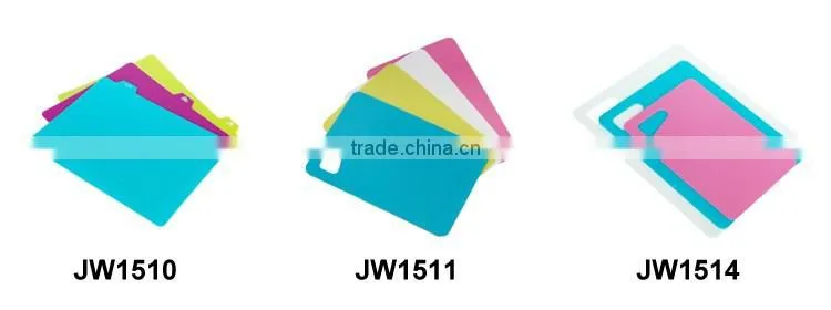 2016 new product rice husk flexible cutting board set