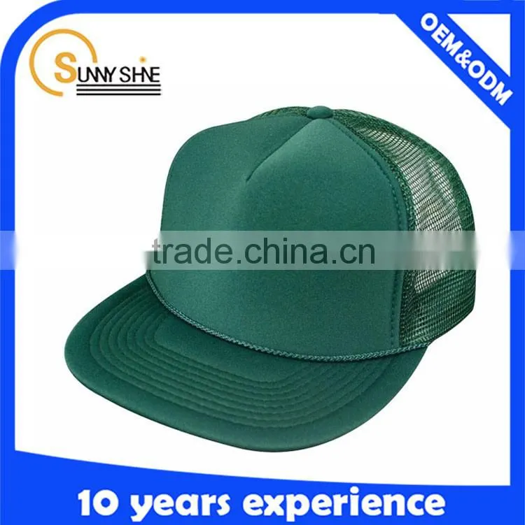 foam flat bill mesh trucker hat