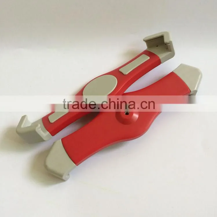 1/4"-20 screw retractable tablet stand holder for iPad mini 1 2 air 2 4/7-11inch tablet and GPS in red color