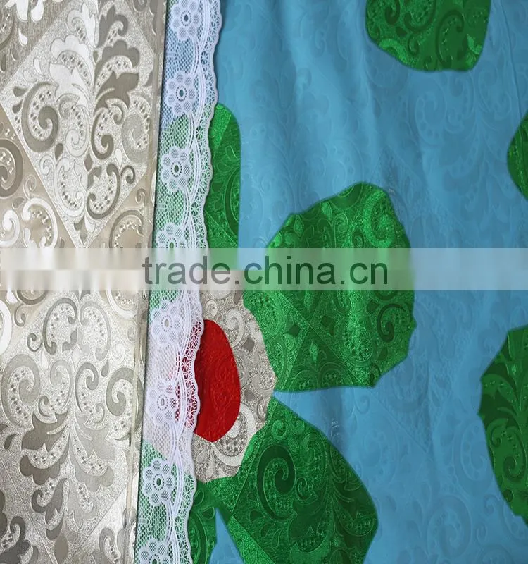 Sliver coated and printed transparent pvc tablecloth