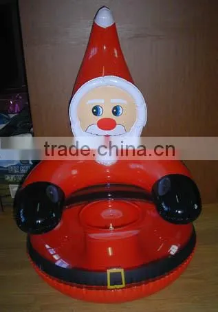 2016 hot sale cheap inflatable sofa with snowman for christmas day inflatable beach sofa inflatable party decoration