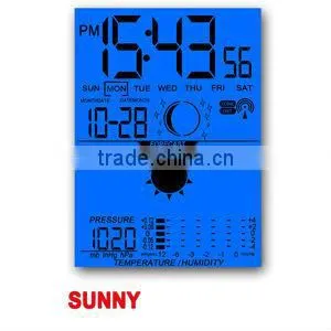 Digital Barometer Humidity Temperature Centigrade Fahrenheit Backlight Wireless Weather Station