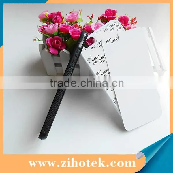 2016 Blank Sublimation Silicon case for iphone 6 plus,TPU case for iPhone 6 plus with aluminum sheet
