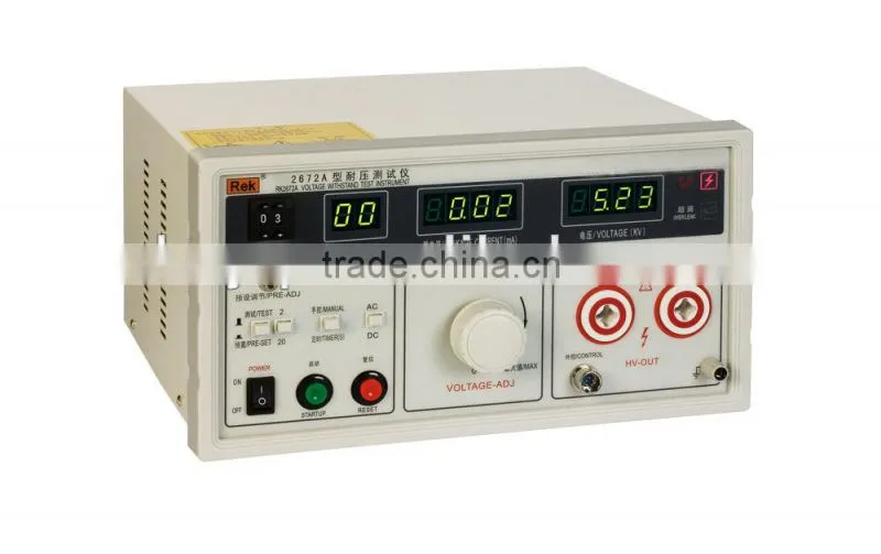 Voltage Withstand Tester Hipot Test Equipment With High Quality