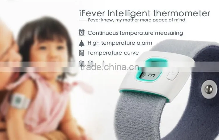 2016 kids iFever intelligent wearable electronic Digital thermometer smart for baby monitor household With App