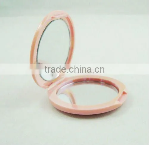 Round makeup mirror/plastic compact mirror/vanity mirror/magnifying makeup mirror