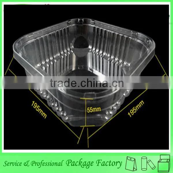 Transparent cheap plastic PET fruit tray