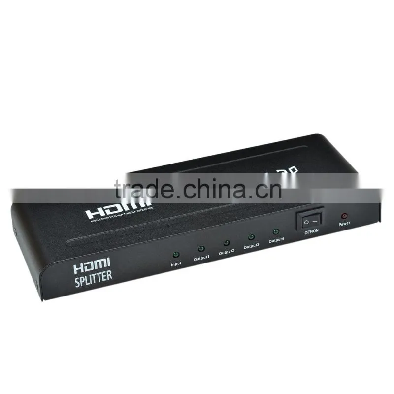 HDMI Splitter 1 in 4 out Full HD / 3D 1080P HDMI Splitter 1*4 - Black