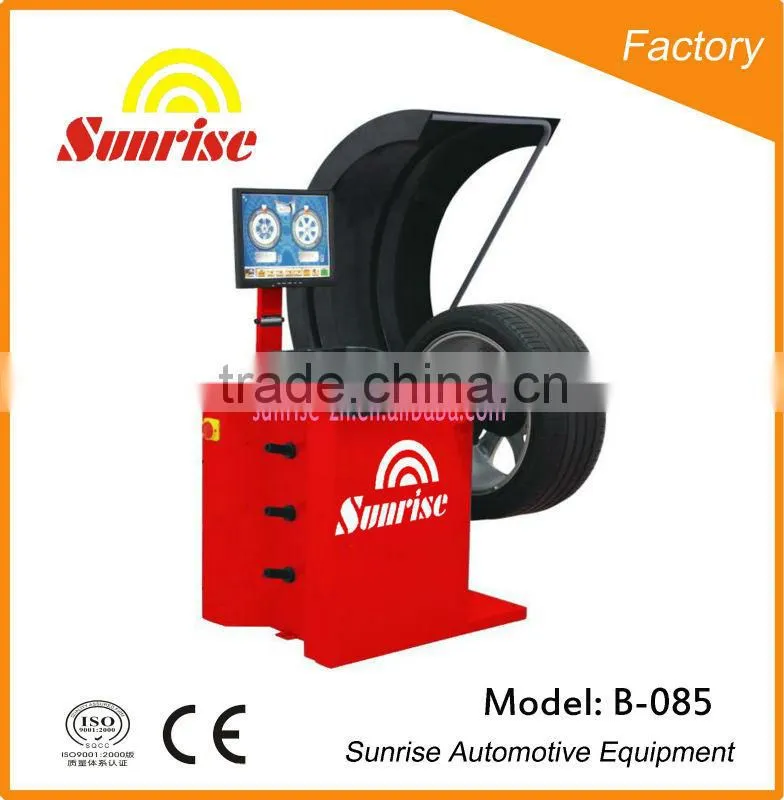 3D touch screen automatic wheel balancer