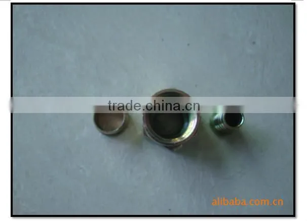 Nylon tube three pieces iron connector pipe fittings
