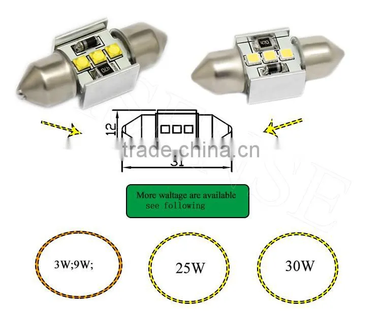 2015 new design canbus error free with 2 years warranty T20/7440/7443 car side brake light power canbus led light