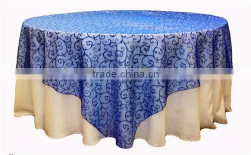 Flocking Organza for Home Decoration