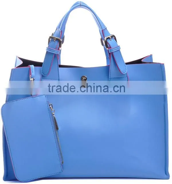 2014 fashion geunine leather handbags in name brand