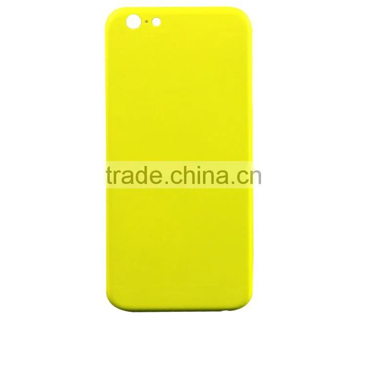 Matte yellow color for iphone 6 color housing