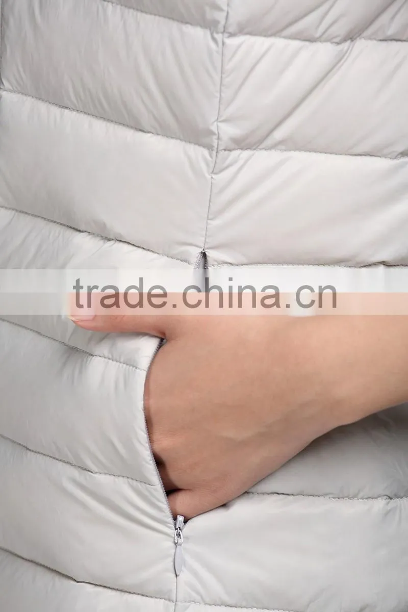 European style down vest ladies vest for Women