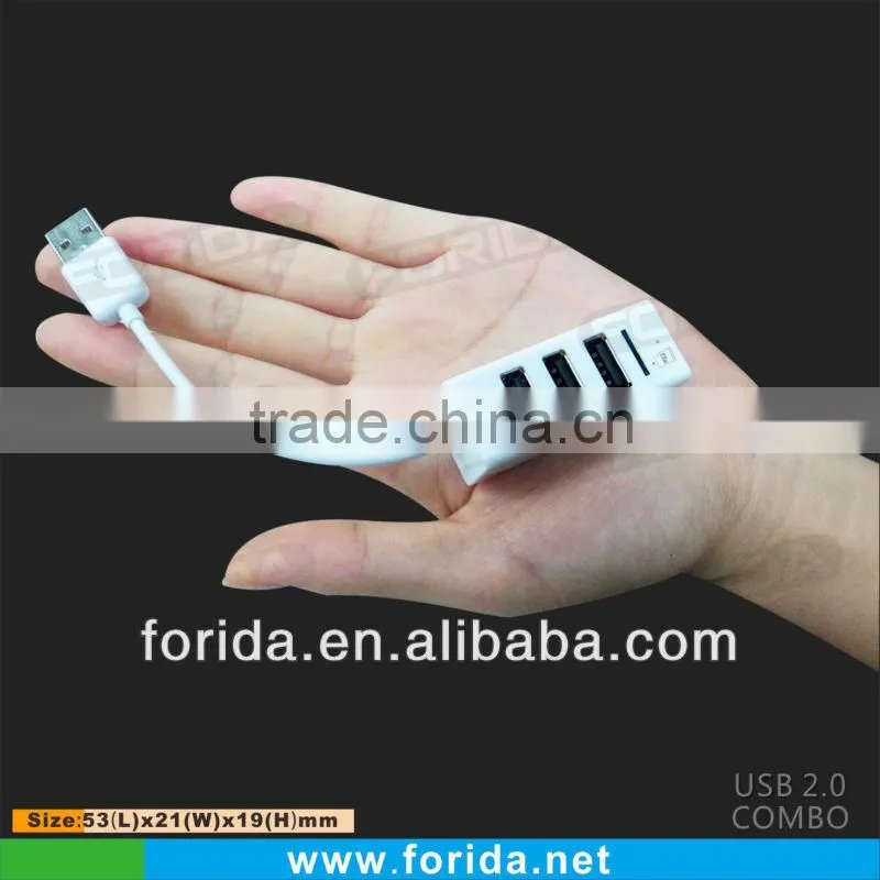 2013 new arrival 3 port usb hub combo card reader driver