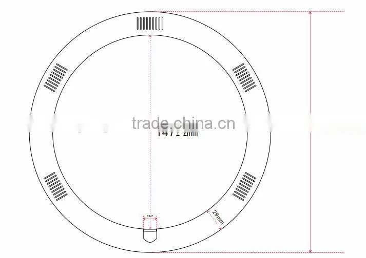 100-277V high brightness 11w best price 205mm led circline bulb t9