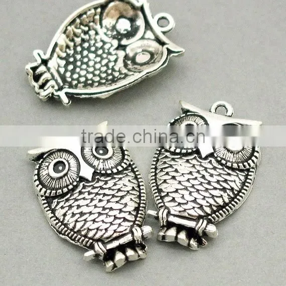 Custon jewelry OEM factory zinc alloy Owl Charms
