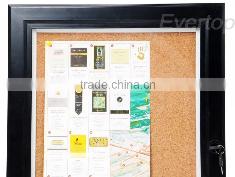 Cork back lockable notice boards,Bulletin boards