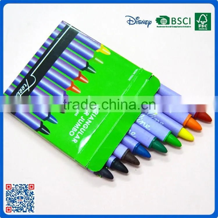 2016 personalized 9 color triangular crayons