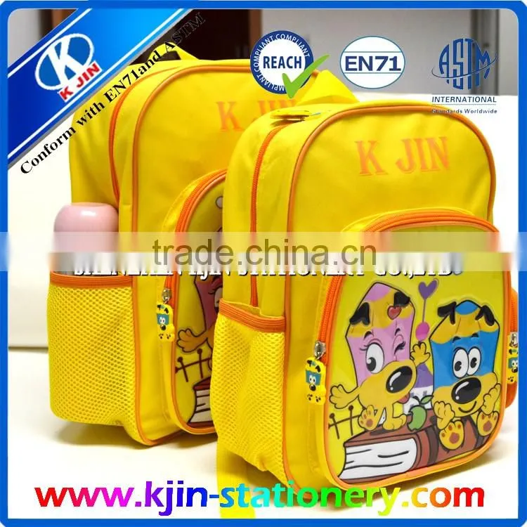 Cute design 2016 cheap fashionable school student OEM backpack for kids girls and boys