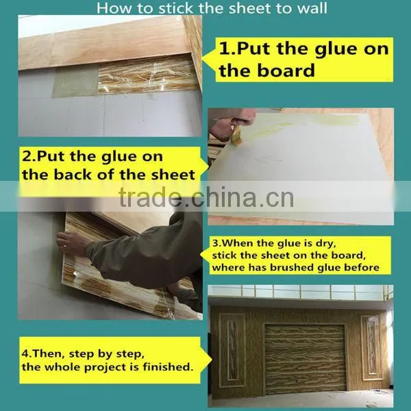 luxury new product marble sheet pvc plastic sheet