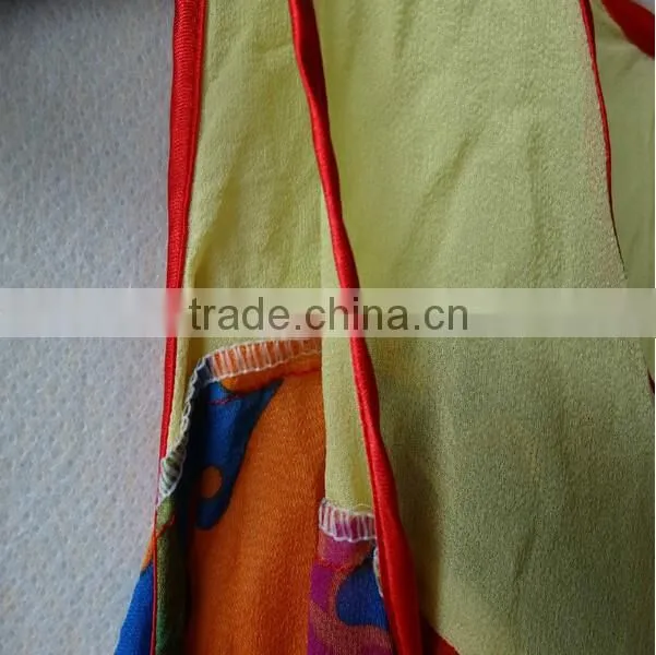 2015 newest style fashion 100% pure minion silk dress for children