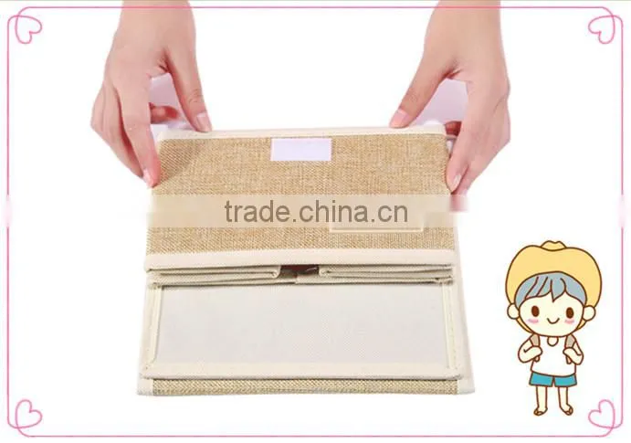 WBN-1: MuJia wholesale Cotton and linen storage box, Toys, underwear, clothes Storage,felt toy storage,wardrobe box