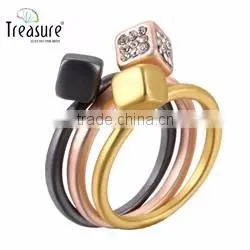 fashion jewelry Butterfly and white diamond new design ladies finger ring