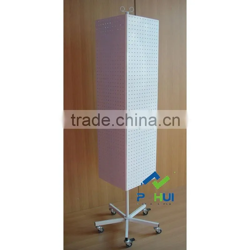 popular four sides floor rotating display stand