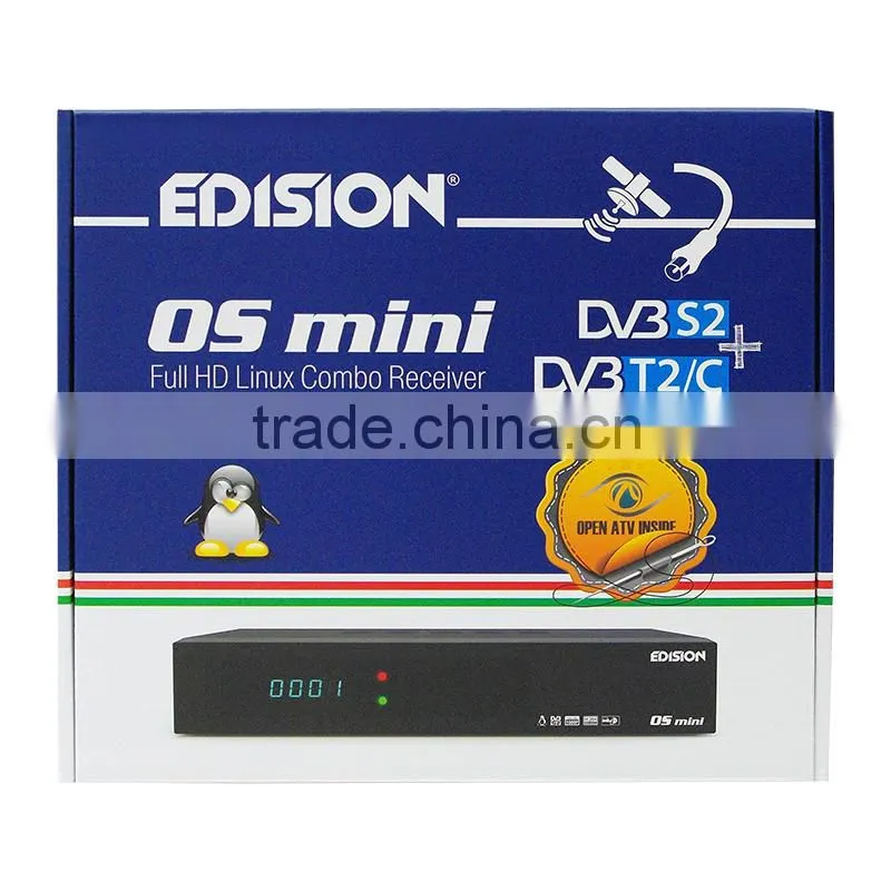 OS MINI DVB-S2 + DVB-T2/C Full HD E2 LINUX COMBO Receiver