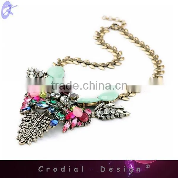 2014 WholesaleCheap Fashion Jewelry Gold Chain Large Pendant Necklace