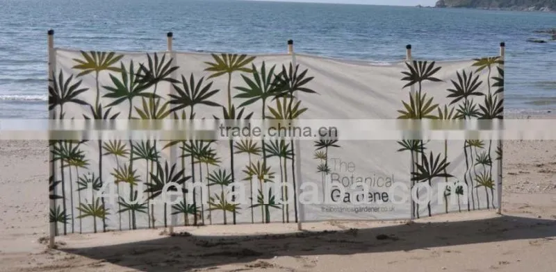 Oxford 7 wooden & steel pole high quality windbreak