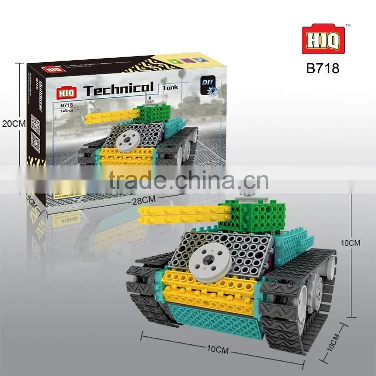 B/O Tank plastic building blocks child toy